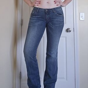 Express Women's Dark Blue Boot Cut Jeans